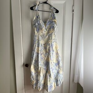 Women’s Midi Bow Tied Floral Dress